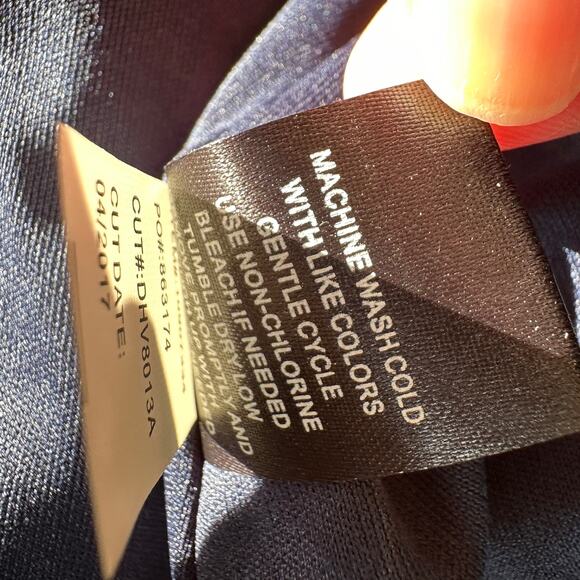 TORRID | Womens Chiffon Pleat Skate Dress NEW Size 4X Navy Blue Career Vacation - Picture 12 of 12